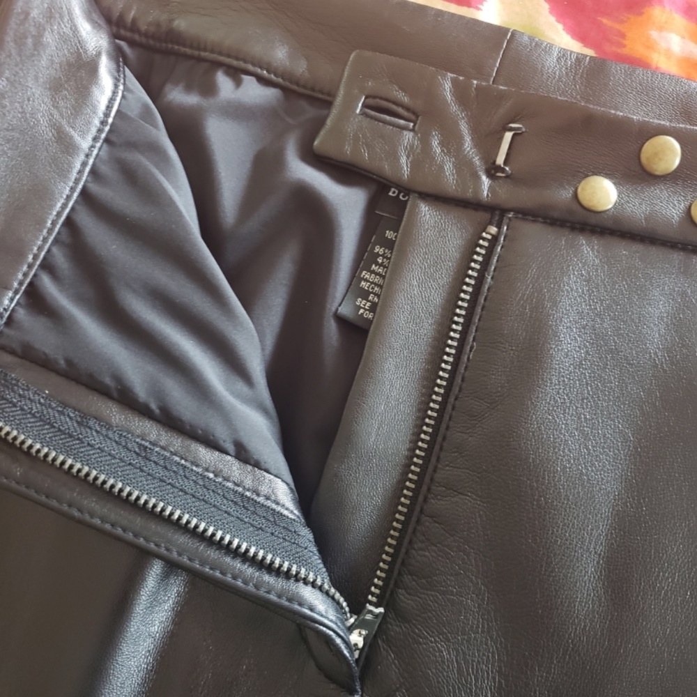 Black LEATHER pants! Soft, gorgeous - Picture 15 of 15